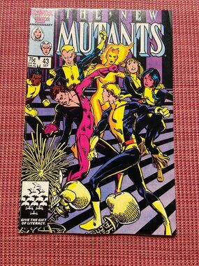 New Mutants #43 (1986) Marvel 25th Anniv Magik Sunspot VF X-Men Key Direct